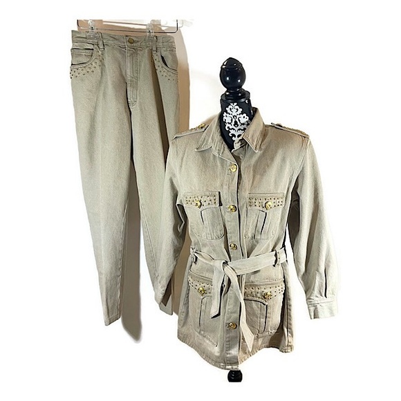 Opal by Hot Property Vintage Studded Denim Jacket and Jeans - Picture 1 of 15